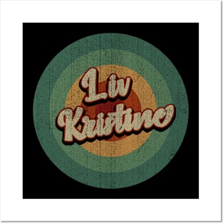 Circle Retro Vintage Liv Kristine Posters and Art